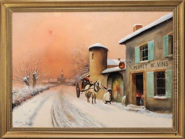 Le Marchand De Vins 
Huile Sur Toile Oil Painting by Theodore Levigne