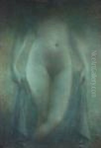 La Verite Oil Painting by Lucien Levy-Dhurmer