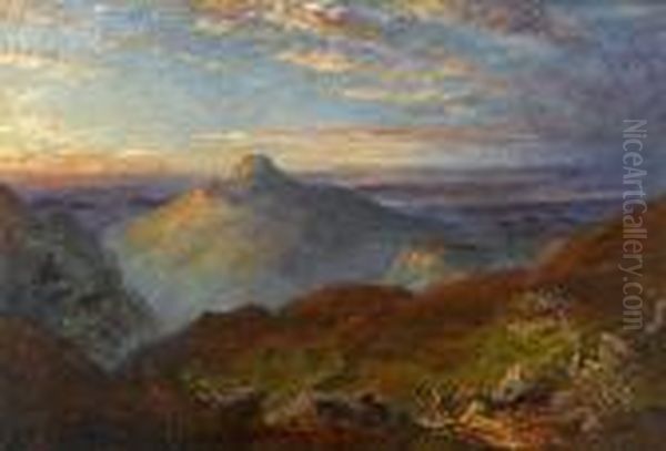 View Of 
Pico Turquino Oil Painting by Edmund Darch Lewis