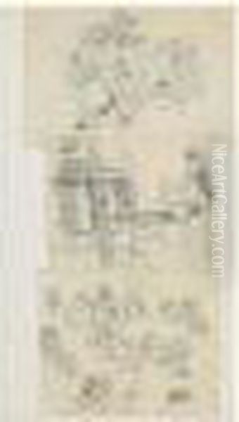 Etudes Diverses Oil Painting by Leon Augustin Lhermitte