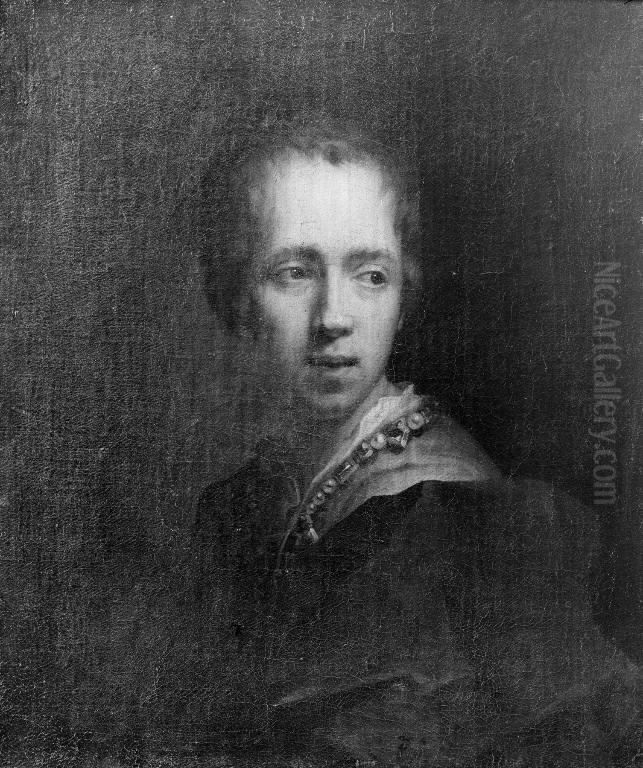 Portrait Of A Man Oil Painting by Antoine Pesne