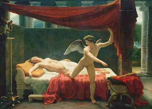 L'Amour et Psyché (Cupid and Psyche) Oil Painting by Francois-Edouard Picot