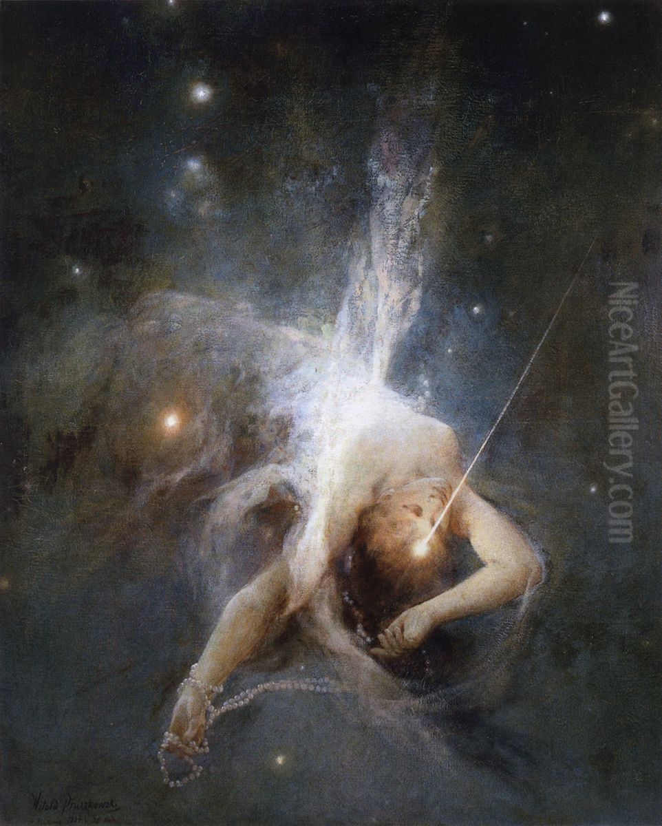 Falling Star Oil Painting by Witold Pruszkowski