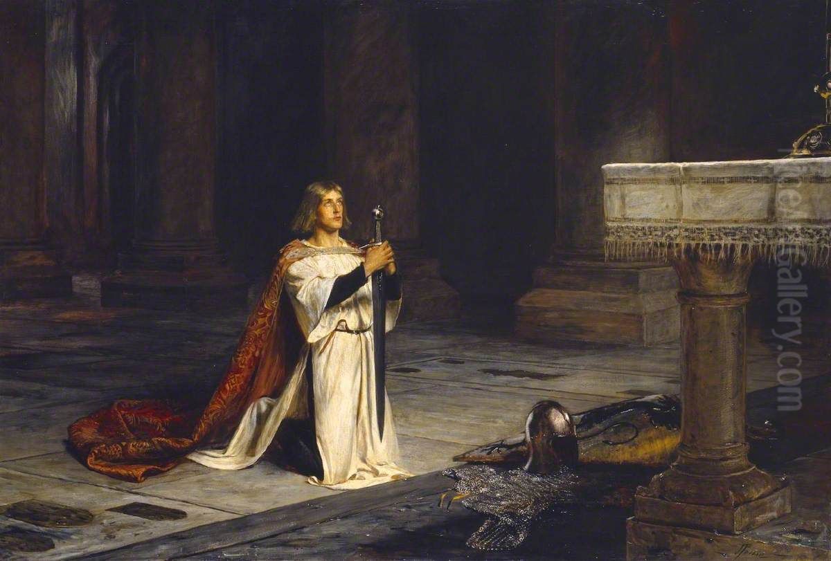 The Vigil Oil Painting by John Pettie