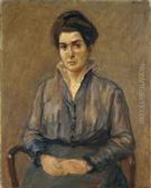 Bildnis Cacilie Markus (1888-1943) Oil Painting by Max Liebermann