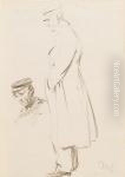 Der Pensionierter Soldat Oil Painting by Max Liebermann