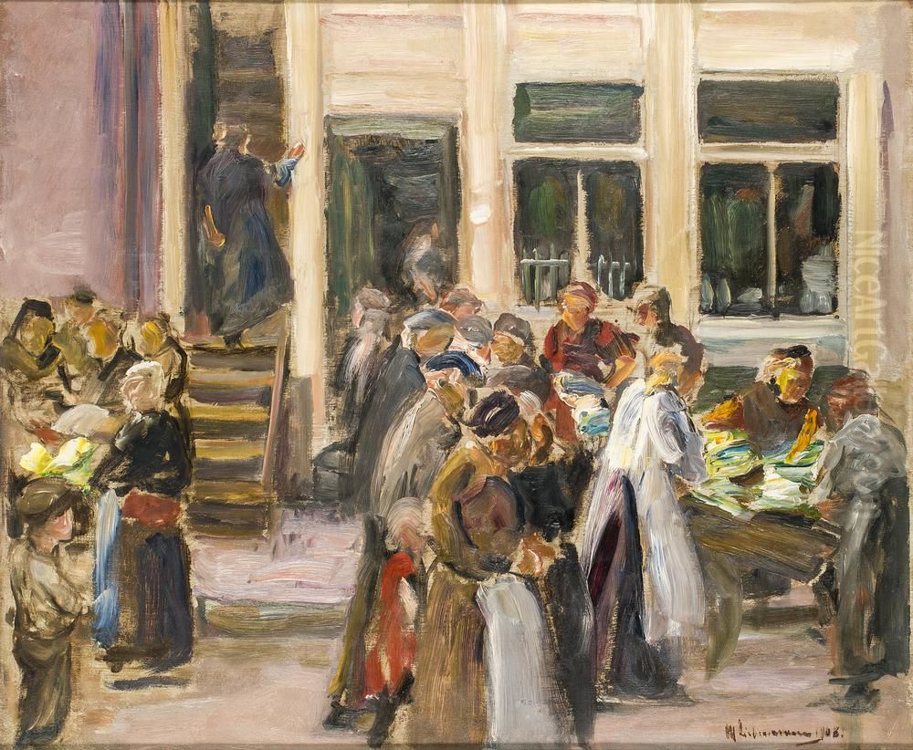 Judengasse In Amsterdam Oil Painting by Max Liebermann