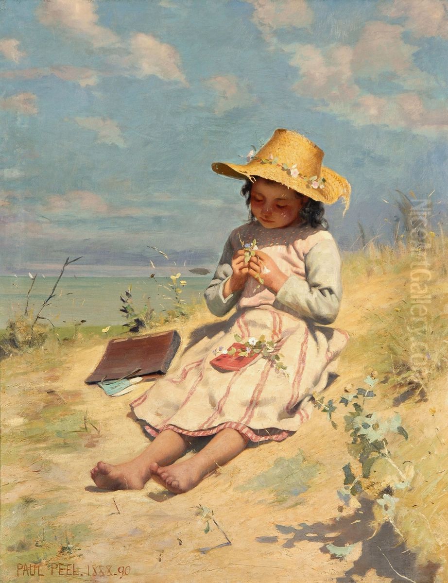 The Young Botanist Oil Painting by Paul Peel