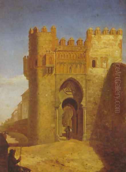 Toledo: Puerta del Sol Oil Painting by Cecilio Pizarro