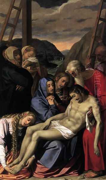 Lamentation 1591 Oil Painting by Scipione Pulzone