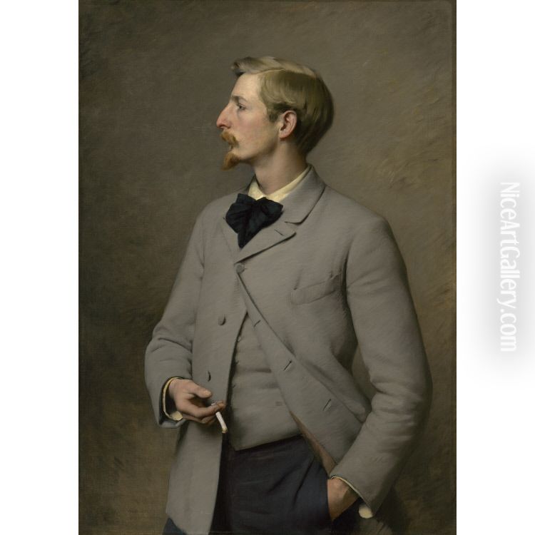 Paul Wayland Bartlett Oil Painting by Charles Sprague Pearce