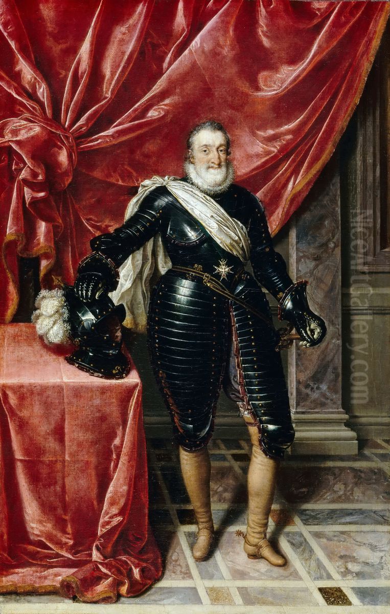 Henry IV, King of France in Armour Oil Painting by Frans Pourbus the younger
