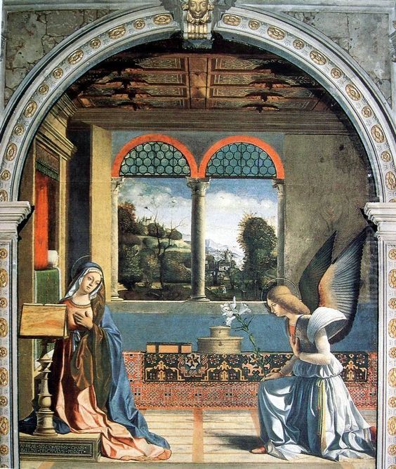 Annunciation Oil Painting by Andrea Previtali