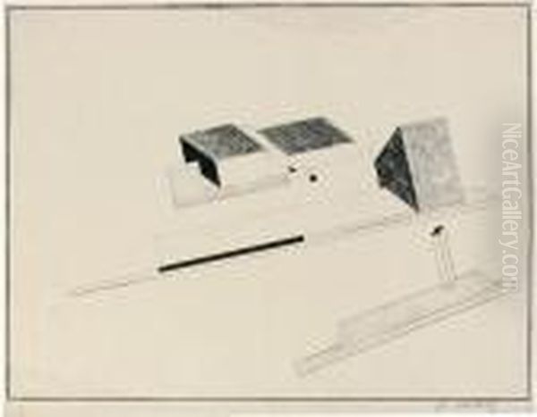 Proun I L Oil Painting by Eliezer Markowich Lissitzky