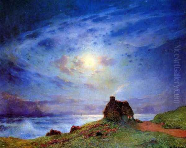 The Customs Cabin Oil Painting by Ferdinand Loyen Du Puigaudeau