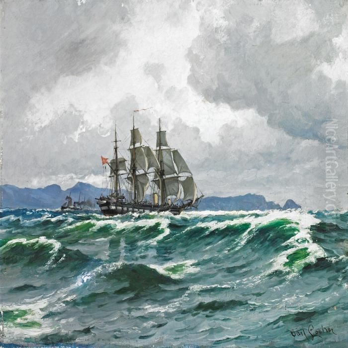 Marine Oil Painting by Carl Locher