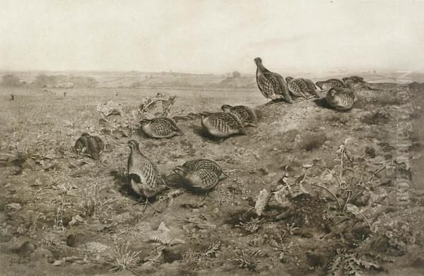 Drivers Are Coming Oil Painting by George Edward Lodge