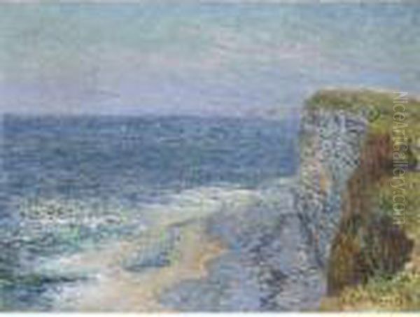 Plage D'etretat Oil Painting by Gustave Loiseau