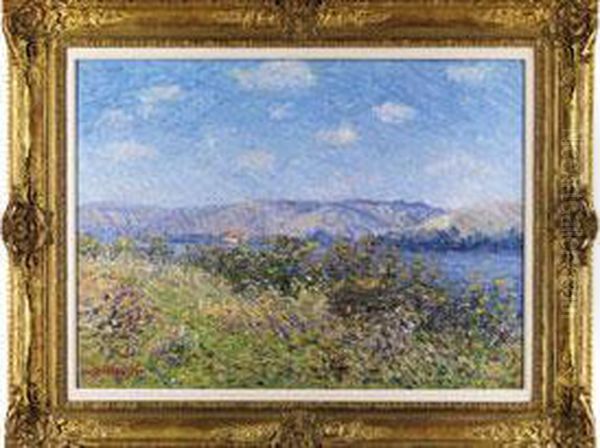 Les Berges De La Seine En Ete, Tournedos-sur-seine Oil Painting by Gustave Loiseau