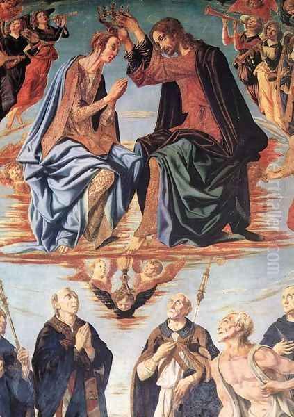 Coronation of the Virgin 1483 Oil Painting by Piero del Pollaiuolo