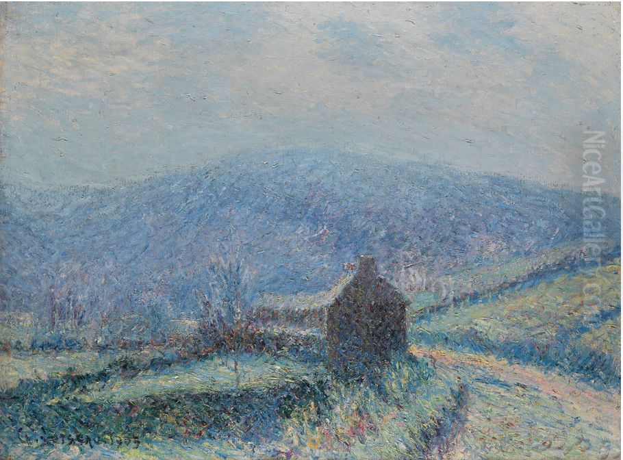 Gelee Blanche A Huelgoat, Finistere Oil Painting by Gustave Loiseau