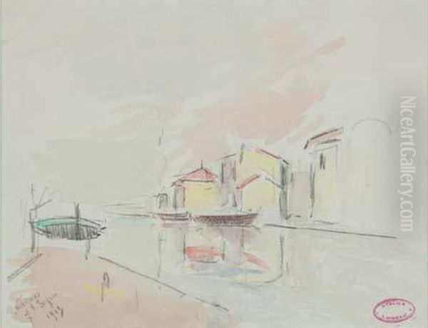  Les Martigues, 7 ... 1913  Oil Painting by Gustave Loiseau