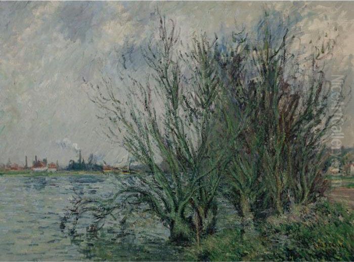 Saules, Bords De L'oise Oil Painting by Gustave Loiseau