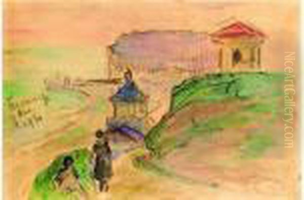 Fecamp, Septembre 1930 Oil Painting by Gustave Loiseau