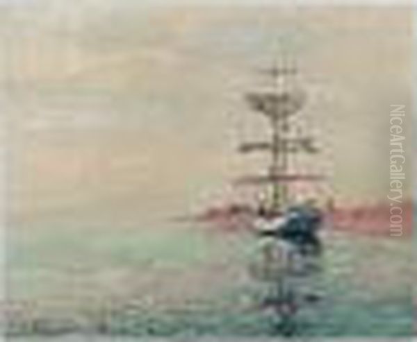 Voilier A Ferriere-martigue Oil Painting by Gustave Loiseau