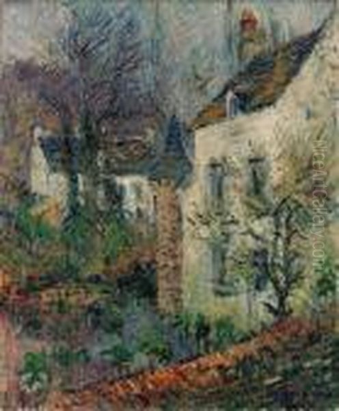 La Maison Du Juge A Pont-aven, Finistere Oil Painting by Gustave Loiseau