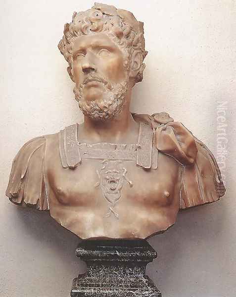 Bust of Marcus Aurelius Oil Painting by Pierre Puget