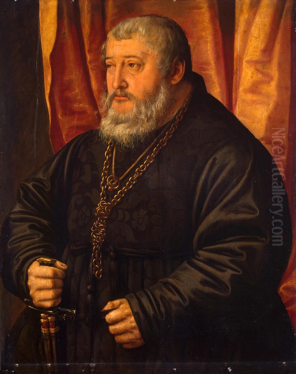 Portrait of Count Palatine Ottheinrich Oil Painting by Georg Pencz