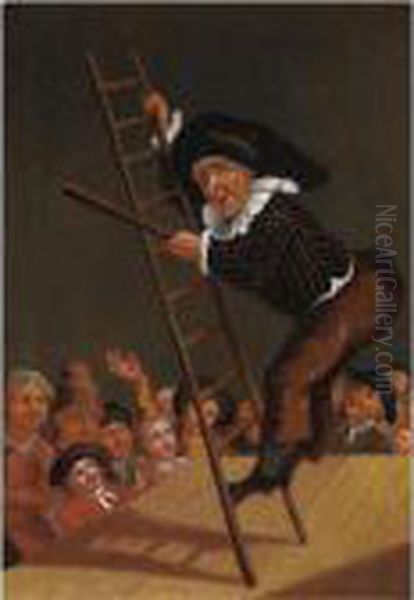 Il Teatrino Oil Painting by Pietro Longhi