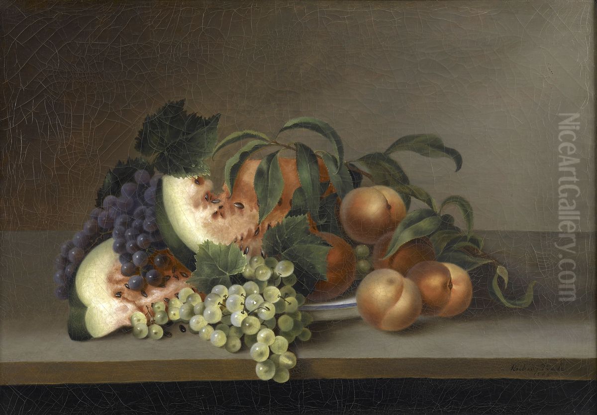Still Life With Watermelon Oil Painting by Rubens Peale