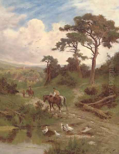 Returning home Oil Painting by Henry Hillier Parker