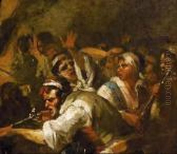 Sin Titulo Oil Painting by Eugenio Lucas Velasquez