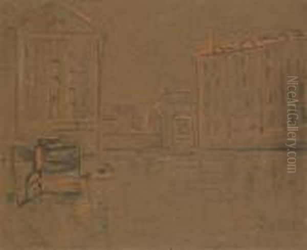 Maison Au Bord Du Fleuve Oil Painting by Maximilien Luce