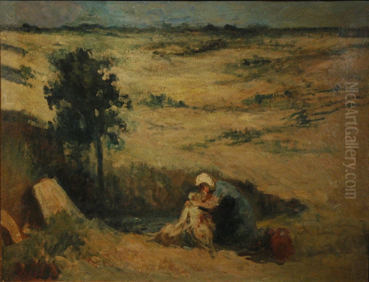 Lavandiere Oil Painting by Maximilien Luce