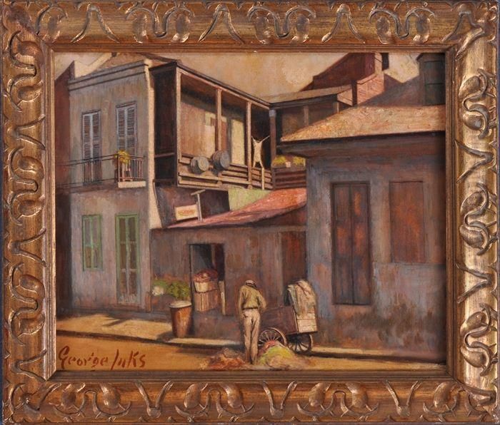 Hester Street Oil Painting by George Luks