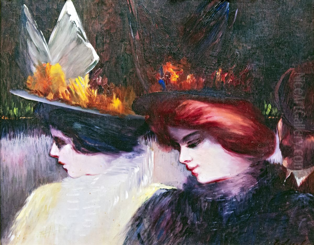 Street Scene Oil Painting by George Luks