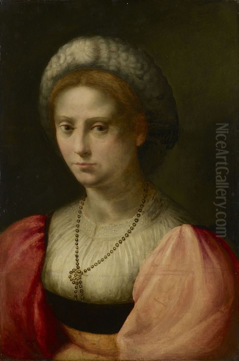 Portrait of a Lady Oil Painting by Domenico Puligo