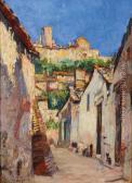 Scorcio Di Paese Oil Painting by Alessandro Lupo