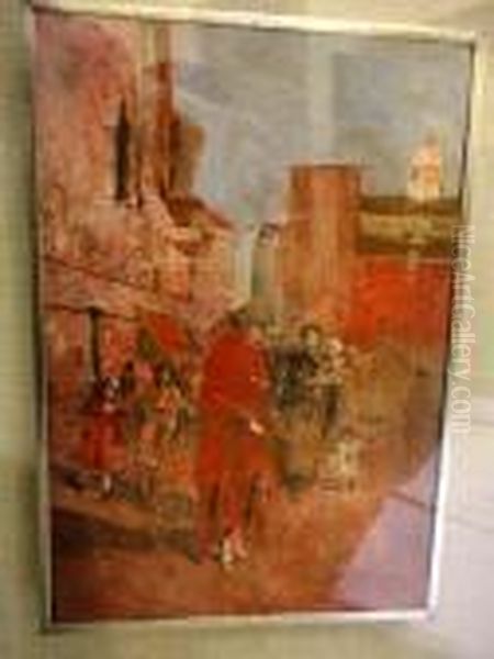 Scena Di Paese Oil Painting by Alessandro Lupo