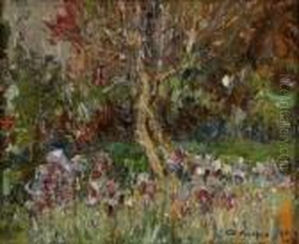 In Giardino Oil Painting by Alessandro Lupo