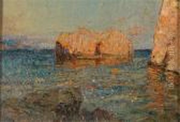 Marina Ligure Oil Painting by Alessandro Lupo