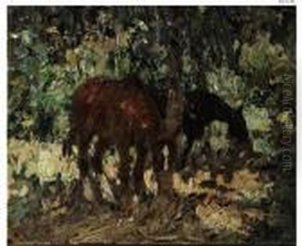 Cavalli Oil Painting by Alessandro Lupo