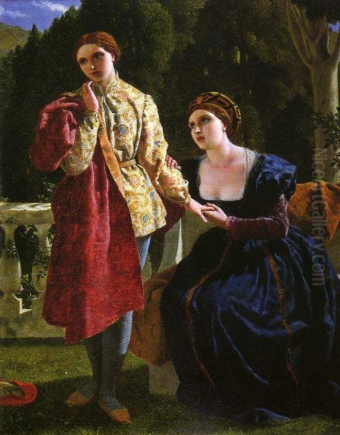 Viola and the Countess Oil Painting by Frederick Richard Pickersgill