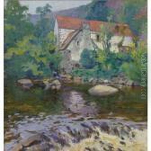 La Sedelle Au Moulin Barrat Oil Painting by Paul Madeline