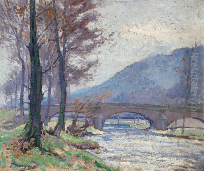 Paysage De La Creuse, Effet Mauve Oil Painting by Paul Madeline