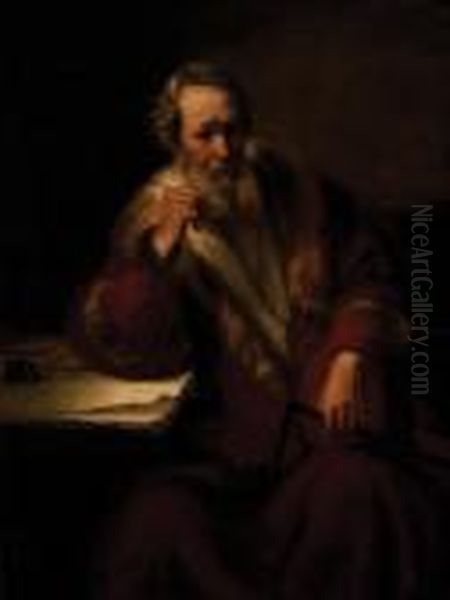 The Apostle Thomas Oil Painting by Nicolaes Maes